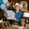 LeZakaa Cowboy Birthday Wrapping Paper Roll for Boys Kids Teens,