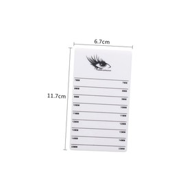 SAFIGLE 2 Pcs Portable Acrylic Eyelash Display Boards with Scales Lash Extension Tool for False Eyelashes Storage and Makeup Lightweight Lash Organizer for Professional Salons and Personal