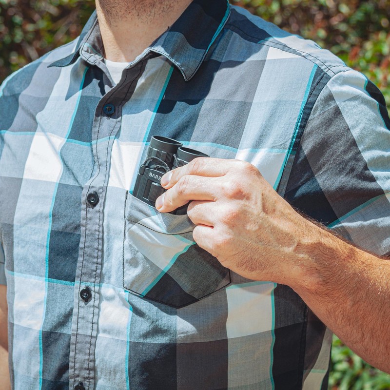 Barska 16x32 Lucid View Compact Binoculars with Roof Prisms, Fully