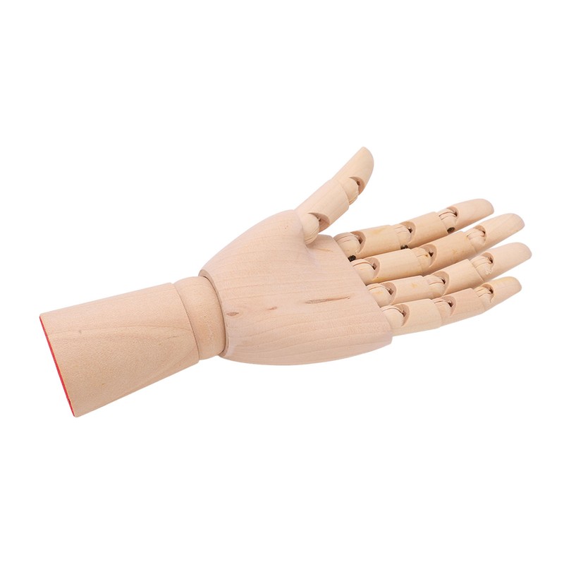 Wood Mannequin Hand Flexible Joints Fingers Drawing Mannequin Hand for