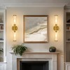 Battery Operated Wall Sconces Set of 2 with Remote Control,