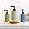 Umlaca Ceramic Soap Dispenser, Refillable Soap Dispenser Ceramic 350 ml,