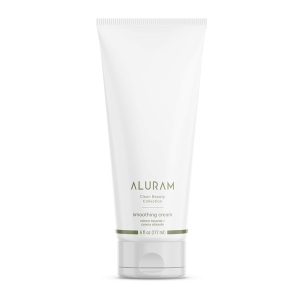 Aluram Smoothing Cream | For Blow Drying & Curling (6 Fl Oz) Infused With Marula & Jojoba Oils| Clean Beauty - Sulfate & Paraben Free