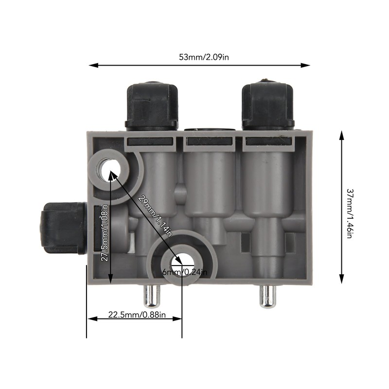 Seat Base Control Valve 3 Ports Spring Air Shock Absorption