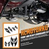 HCmotorku Motorcycle Floorboards Set Driver Passenger Footboards Front Rear Foot