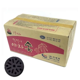 Wax Collection Charcoal, Natural Coconut Charcoal (40 Pieces), Cham Charcoal, Barbecue Charcoal, Ignition Charcoal / 왁스콜렉션 숯 아래로타 천연 야자숯(40개) 참숯 바베큐숯 점화탄