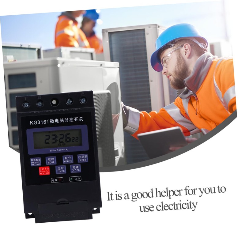 Operitacx Microcomputer Timer Switch with Timer Function Programmable Wall Socket