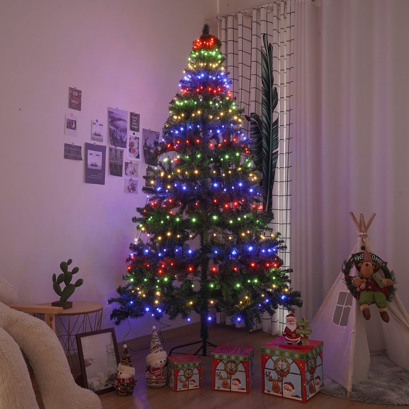 Christmas Tree Decorative Lights String Garden Layout Waterfall Lights Party
