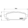 Brembo P 78 014 Bremsbelagsatz, Scheibenbremse - (4-teilig)