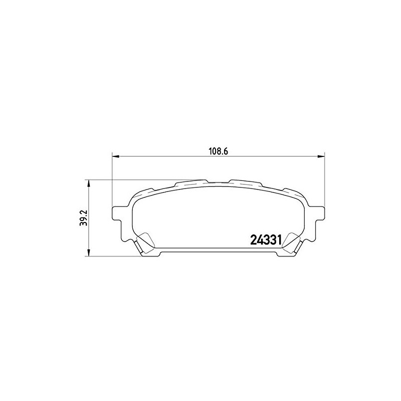 Brembo P 78 014 Bremsbelagsatz, Scheibenbremse - (4-teilig)