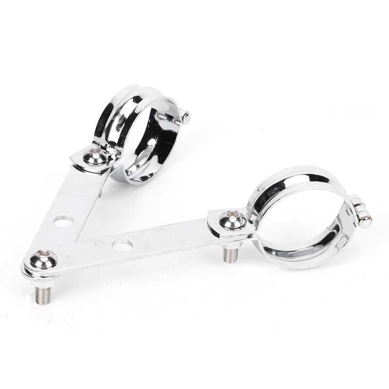 Retro Headlight Bracket Fork Mounting Clamp Universal Accessory Fit for