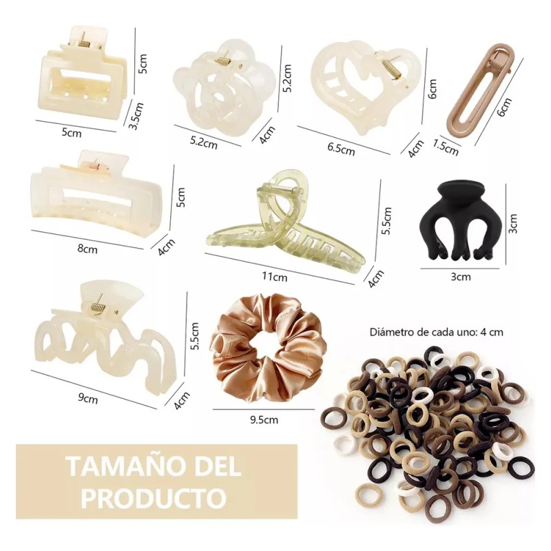 65 Piezas Pinzas Para El Cabello Broches Cabello De Pelo
