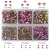 5000Pcs Art Nail Rhinestones non Hotfix non-magnetic Glue Fix Round