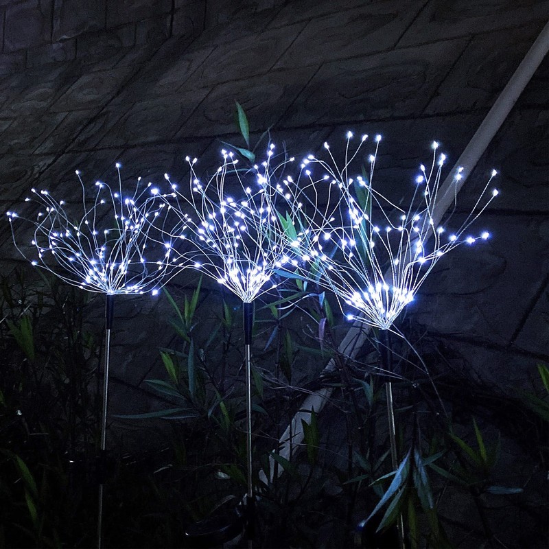 JJGoo Solar Firework Lights, 2 Pack 120 LEDs 2 Lighting