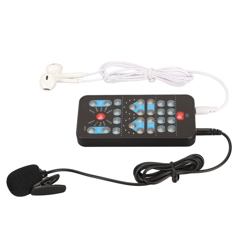 Handheld Voice Changer ABS Portable Multifunctional Sound Disguiser with 8
