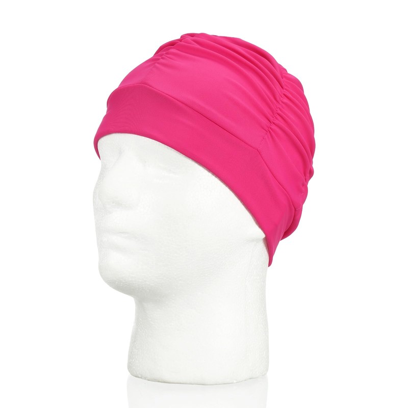 YELARXI Fabric Swim Cap Polyester Swimming Hat,Purple