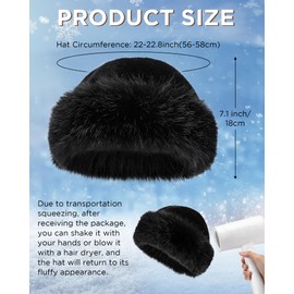 Chicingyou 6 Pcs Women's Faux Fur Fluffy Bucket Hat for Winter Warm Plush Fluffy Furry Mink Hats Thick Fisherman Cap for Girls Women Multicolors