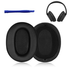 Sony WH-CH720N Replacement Earpads for Sony WH-CH700N WH-CH710N WH-CH720N YAJOJO Anti-Fingerprint Dirtproof Dustproof Soft Washable (Black)