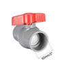 sourcing map 50mm PVC Ball Valve for Water Supply Pipe,