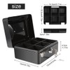 Steel Security Box Household, Mini Portable Petty Safe Lockable Cash