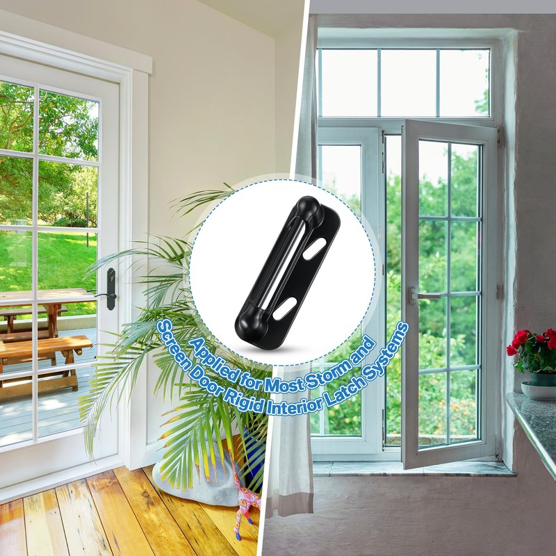Enhon 3 Pack Screen Door Spring Strike Plate, Spring Loaded