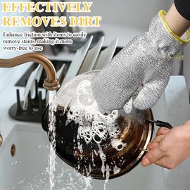 PYEUIFT 1 Pair Cleaning Gloves, Dust Gloves, Car Cleaning Gloves, Cleaning Gloves, Reusable Household Cleaning Gloves for Kitchen, Bathroom