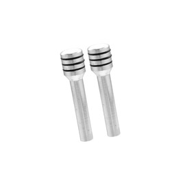 REPAIROCK 2pcs Car Door Lock Knobs Interior Door Lock Knob Aluminum Alloy Inner Door Lock Pull Pins Universal for Vehicles with Hole Diameter of M4x0.7mm Thread Auto Replacement