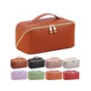 Large Capacity Travel Cosmetic Bag for Women,Portable Makeup Bag,Open Flat