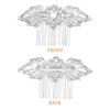 FRCOLOR Bridal Hair Comb with Rhinestones and Simulated Pearls Elegant