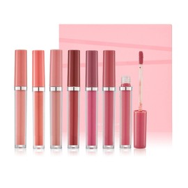 6 PCS Matte Lipstick Set, Nude Pink Rose Pink Deep Red Lipstick for Women Silky Smooth Full-Coverage Non-fading Longlasting Lipsticks Waterproof Tinted Lip Balm, Gift for Women