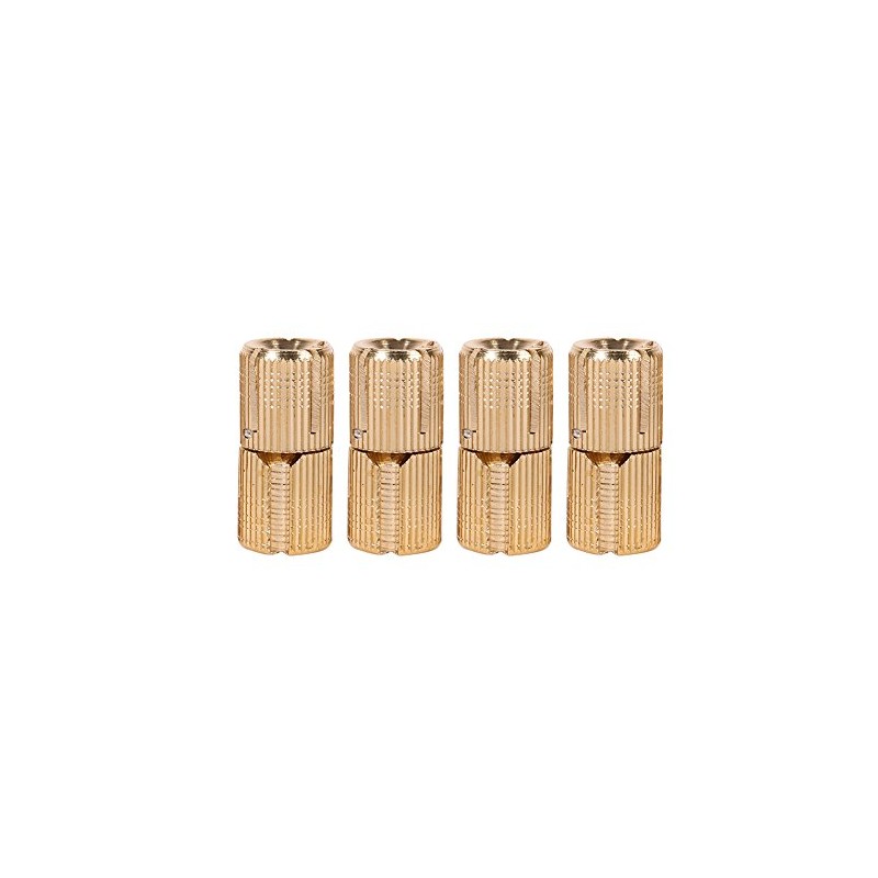 Barrel Hinges 4pcs/Pack Copper Cabinet Door Concealed Barrel Hinge for