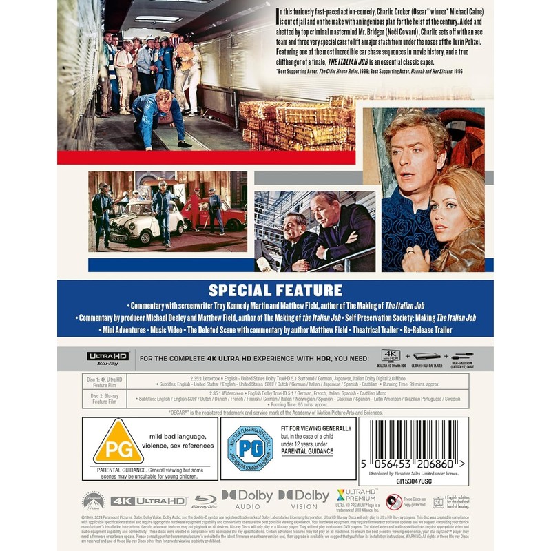 The Italian Job (55th Anniversary Limited Edition) [4K UHD] [Region