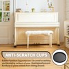 Non Slip Furniture Coasters - 2.5inch 4PCS Round Rubber Furniture