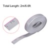 sourcing map Flat Ribbon Cable Wire 2m/6.6ft Length 1.0mm Pitch