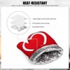 Mxocom Happy Valentine Day Greeting Card with White Heart Silicone