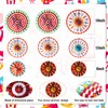 Outus Carnival Hanging Paper Fans Decoration Circus Animals Paper Fans