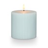 ILLUME Beautifully Done Small Fragranced Pillar Candle, Fresh Sea Salt