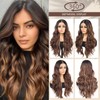 Rallarkrysset Lace Front Wig Pre Plucked Brown Highlight 13x4x1 Wigs