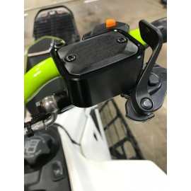 ATW Industries 2008-2024 Ski-Doo Black  Brake Reservoir Protector by ATW Ind., Billet Aluminum