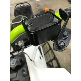 ATW Industries 2008-2024 Ski-Doo Black  Brake Reservoir Protector by ATW Ind., Billet Aluminum