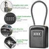 Key Safe, [New Version] [Weatherproof] Diyife Portable Lock Box for