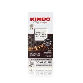 Kimbo Espresso Barista Ristretto | Aluminium Capsules compatible with Nespresso Original line | | Dark Roast, 100 Count INTERNATIONAL VERSION