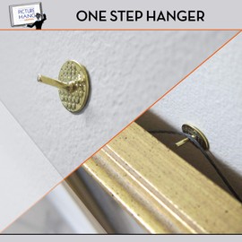 Picture Hangers 20 lb - 35 Pack - OOK One Step Picture Hangers - Quick Easy Picture Frame Nails - Picture Hangers Small Frame Nail Hanger - Picture Hang Solutions