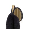 Tiger Tune, Towel hook Brushed brass / Black, 25x54x65mm