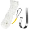 Homaisson 15 M/50 Ft Braided Polypropylene Line with Spring Hook