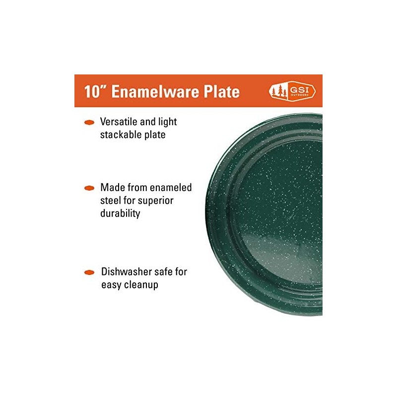 Gsi Outdoors Dish, Unisex Adult, Green, 10 "