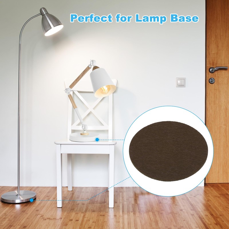 PATIKIL 10 Inch Diameter Lamp Base Felt, 10Pack 2mm Thickness