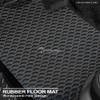 Black Rubber All Weather Honeycomb Hex Front Trunk Mat 1