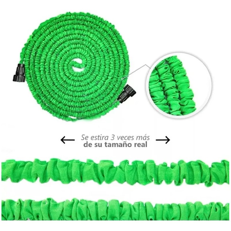 Espinope Manguera Expandible Compacta Retractil Jardín Con Pistola
