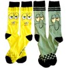 Hypnotic SpongeBob SquarePants and Squidward Crew Socks 2 pack size